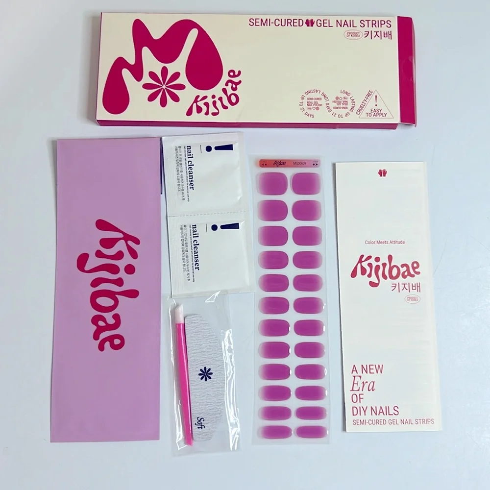 Grape Soda Ombré Semi-Cured Gel Nail Strip Set